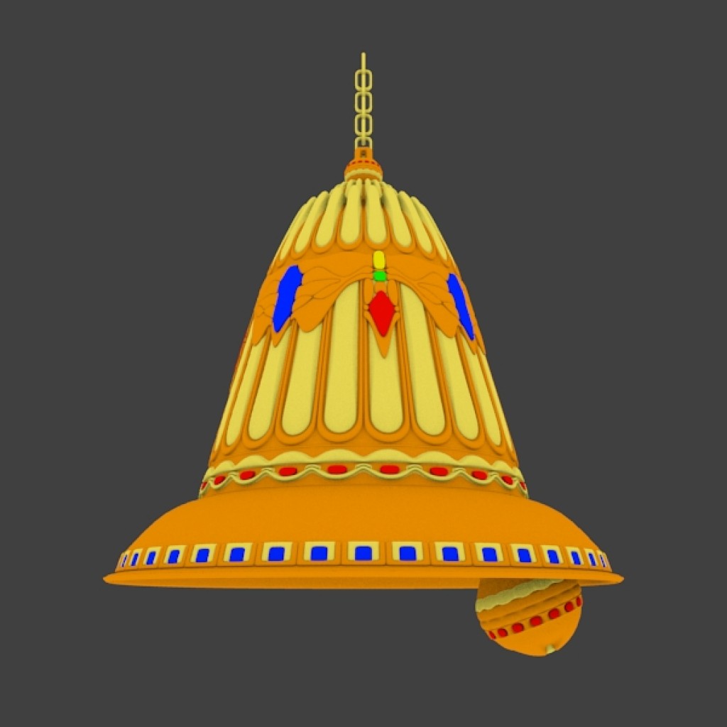 Gold Bell with Jewels preview image 1